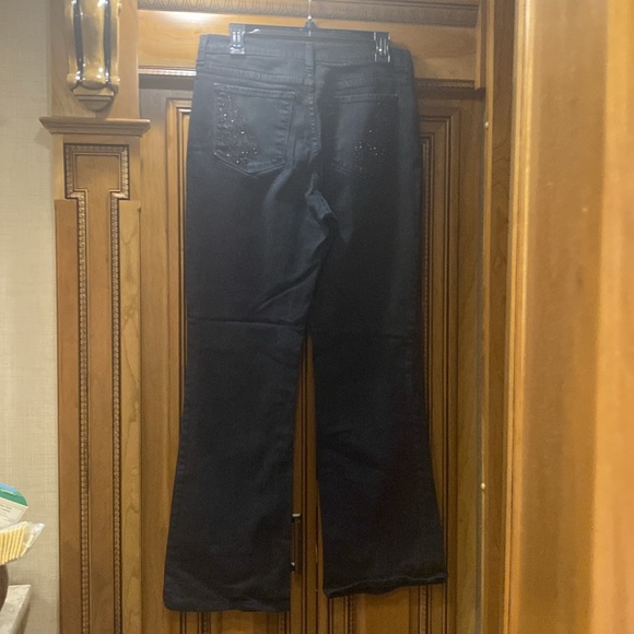 NYDJ ‘Made for Women with Real Curves’ Black Bootcut Denim Jeans Size 10 - Picture 8 of 13